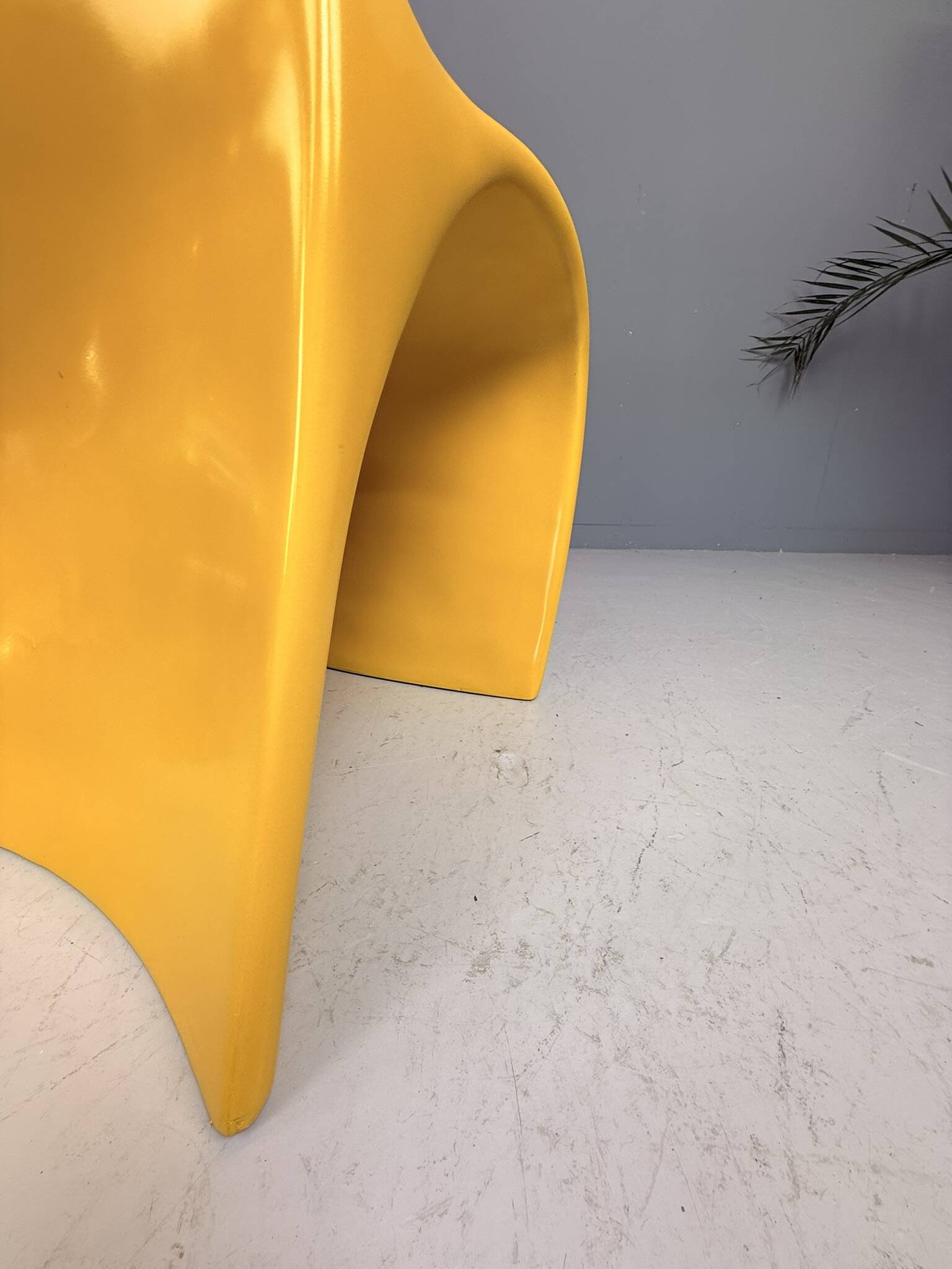 Sculptural Molded Fiberglass Chair, Europe, 1970s