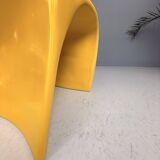 Sculptural Molded Fiberglass Chair, Europe, 1970s