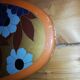 Art Deco oval mirror 100x38cm
