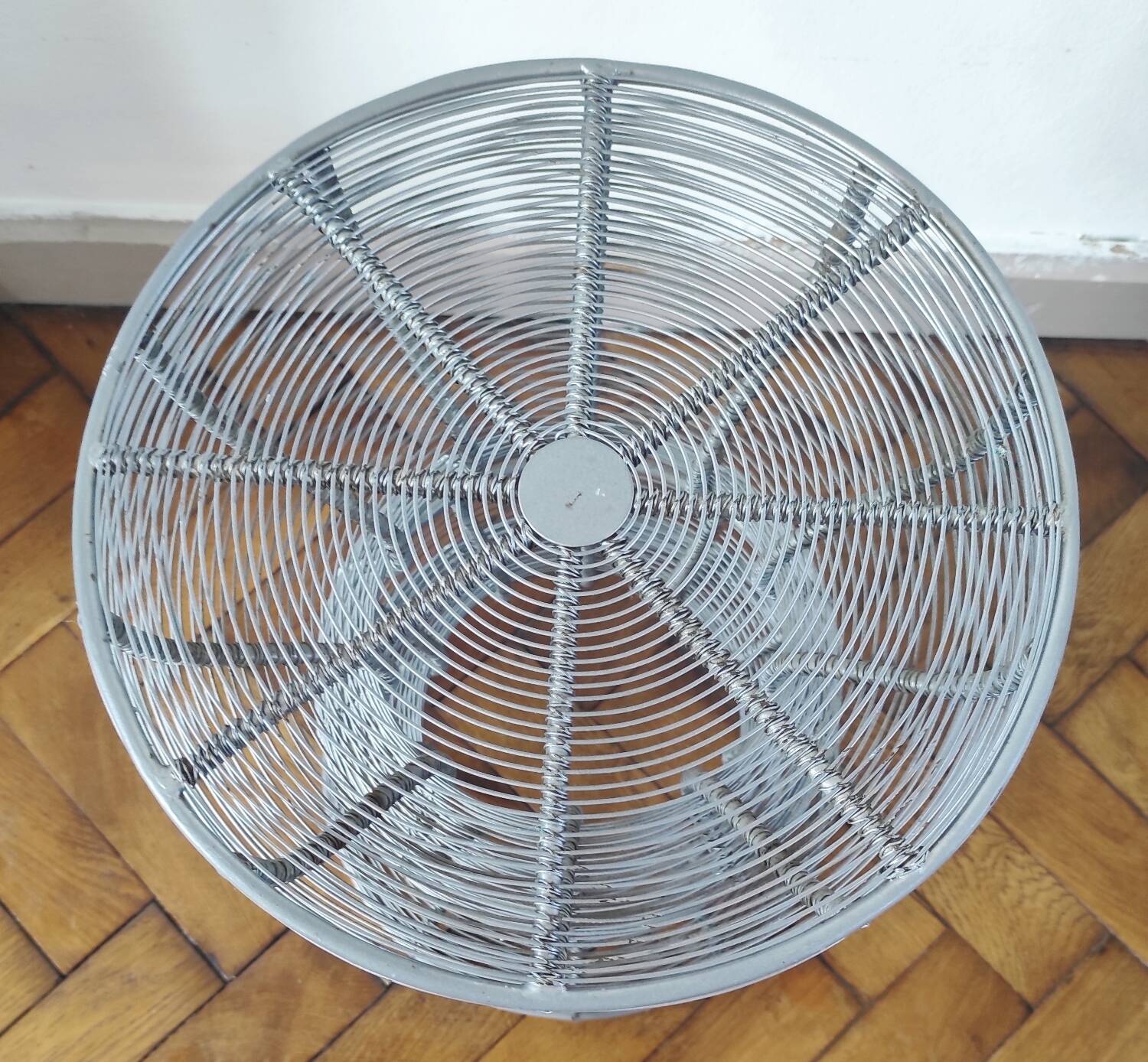 Vintage metal stool / side table