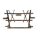 Door old 5 hooks in bamboo vintage coat