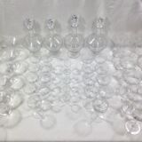Service de verre en cristal art déco