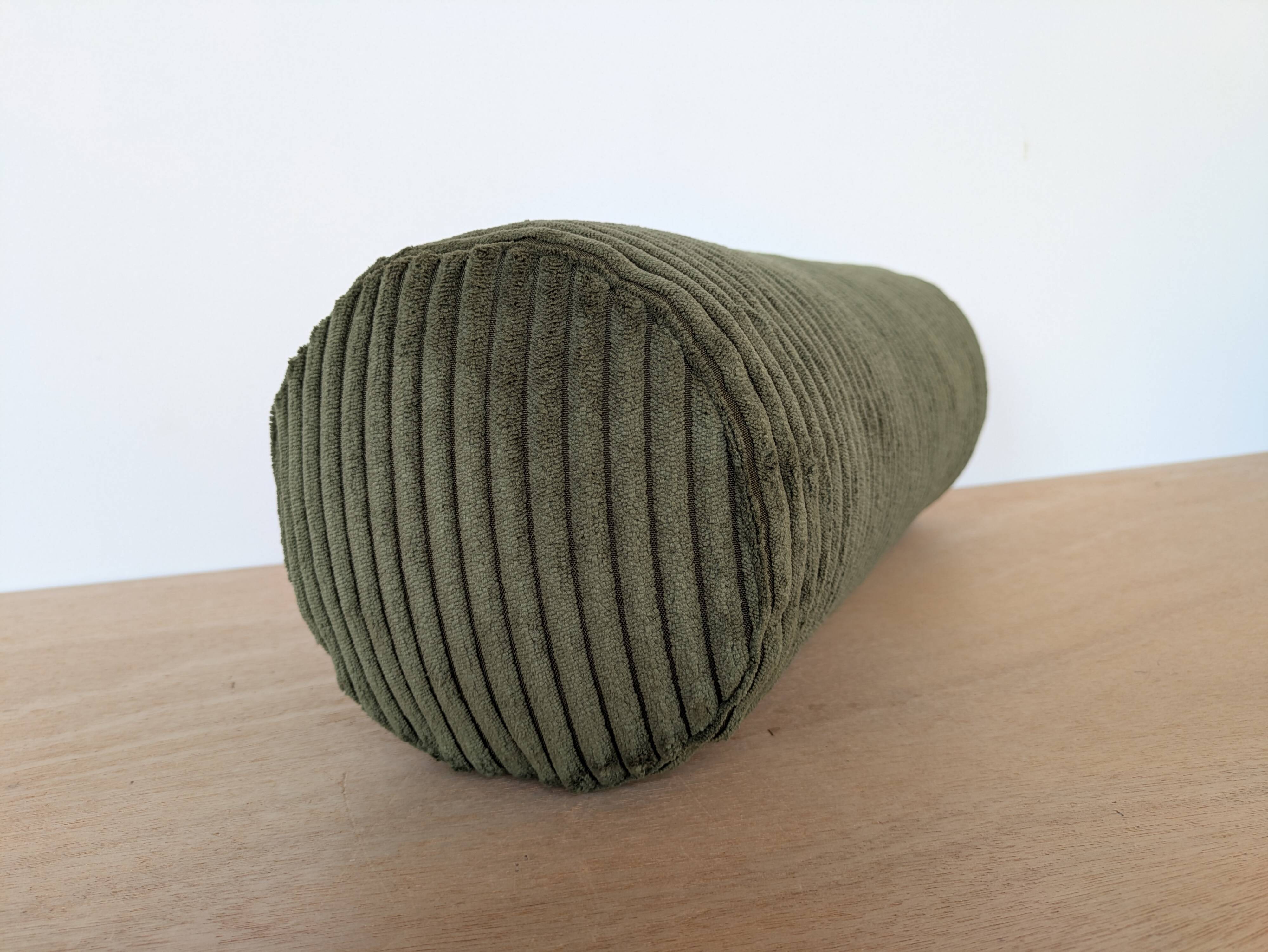 Corduroy bolster pillow