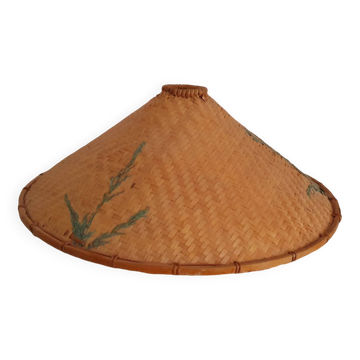 Wicker lampshade
