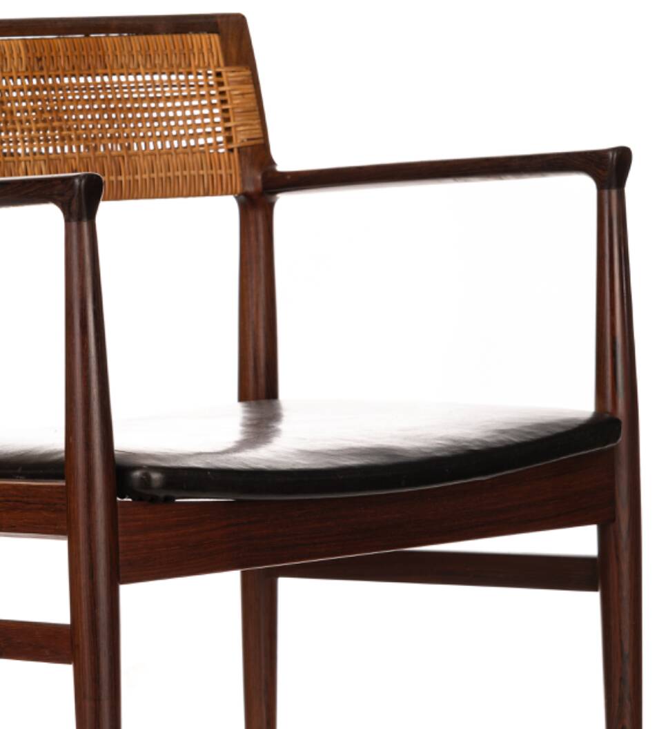 6x Dining Chairs by Erik Wørts 50s in Palisander
