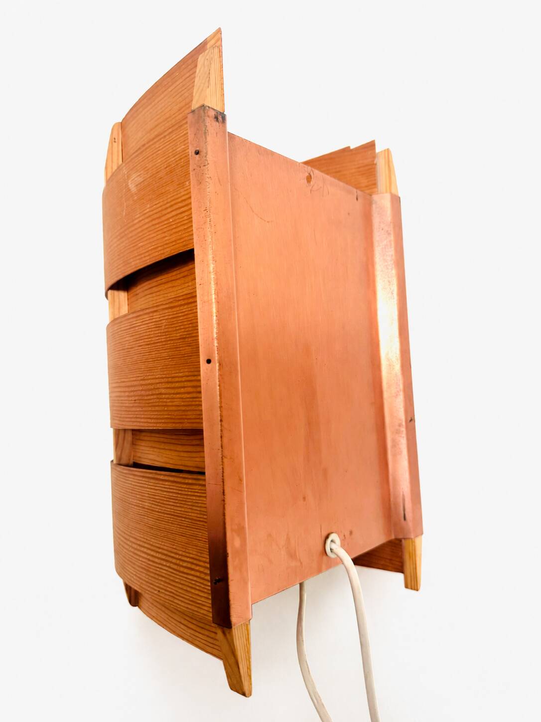Model V155 Curved Pine Veneer Wall Lamps By Hans-Agne Jakobsson For Markaryd, Sweden 1960S