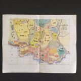 Vintage map of Tenerife (front and back)