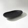 Organic shaped black wooden bowl, 1960s