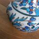 Vase soliflore décor peint Iznik Turquie