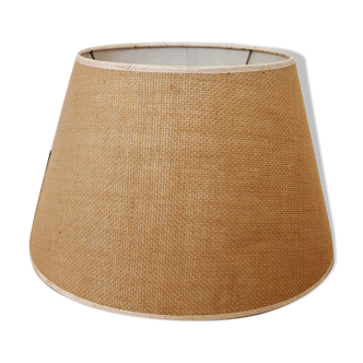 Abat-jour en jute beige vintage H20cm