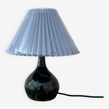 Lampe de table danoise, pied de lampe en céramique Dybdahl, Design danois