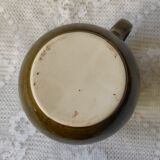 Green ceramic pitcher