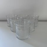 Set of 6 striped glasses