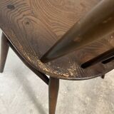 Set of 3 Ercol Goldsmith Scandinavian style wooden chairs