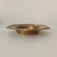 Antique ashtray in solid gilded brass