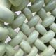 Light green woven ceramic basket Jérome Massier Vallauris
