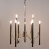 Mid-Century Lustre Gaetano Sciolari Sirius Silvered, Lightolier, Italy