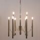 Lustre Milieu du Siècle Gaetano Sciolari Sirius Argenté, Lightolier, Italie