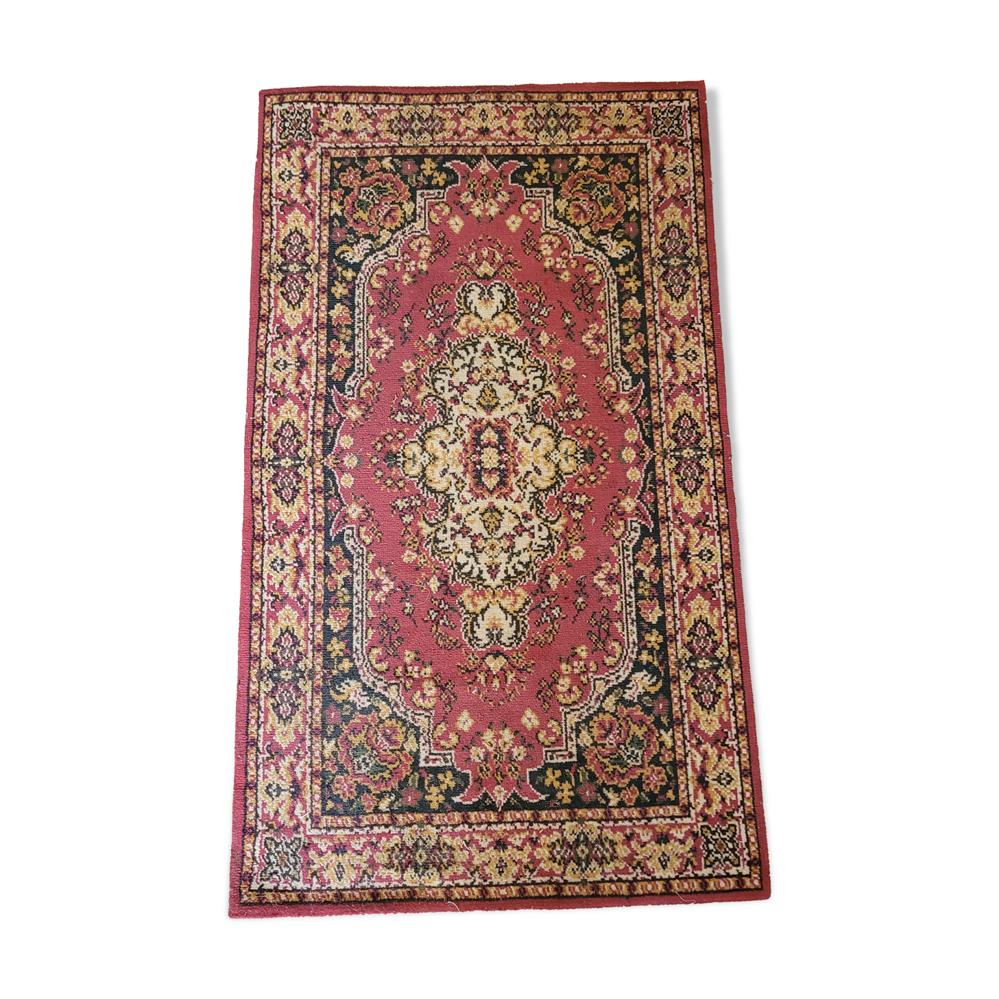 Wool and red cotton carpets