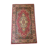 Wool and red cotton carpets