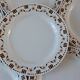 Set of 6 flat plates Gien early twentieth century