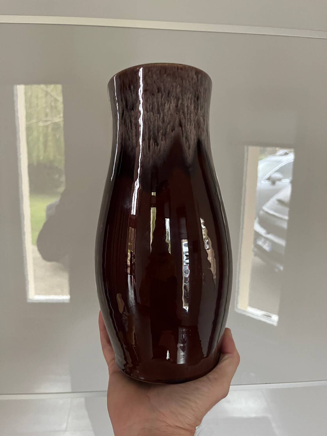 Vintage ceramic vase from Accolay 1960