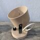 Beige metal wall light Delmas
