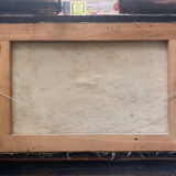 HST painting "Hilly landscape of the Jura" by Julien DURIEZ (1900-1993) 1954 + frame