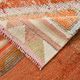 3x10 Orange & Beige Persian Vintage Runner Rug, 94x317Cm SK 22040