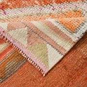 3x10 Orange & Beige Persian Vintage Runner Rug, 94x317Cm SK 22040