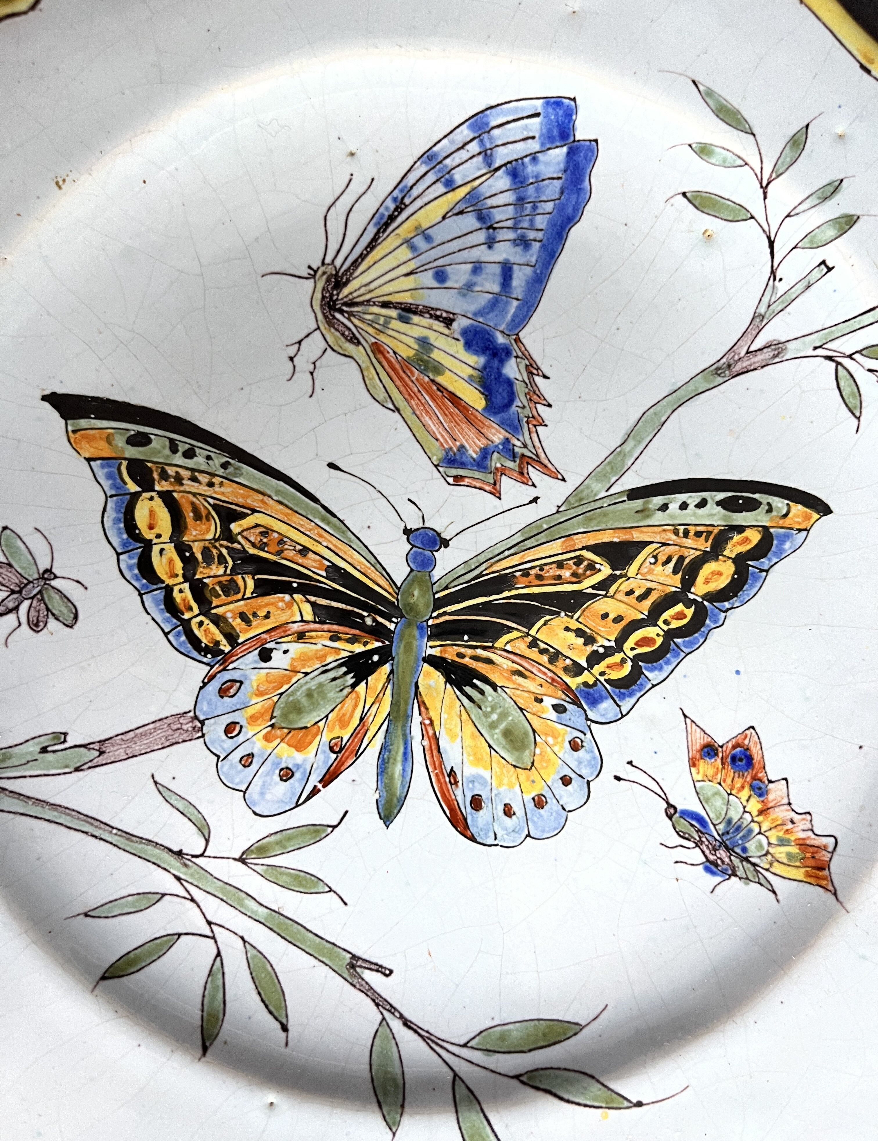 Assiette de collection Porquier Beau