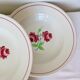 4 assiettes creuses K et G Luneville modèle Rose Mai 2106209