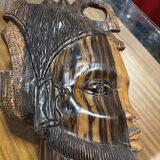 Pair of large African wedding masks