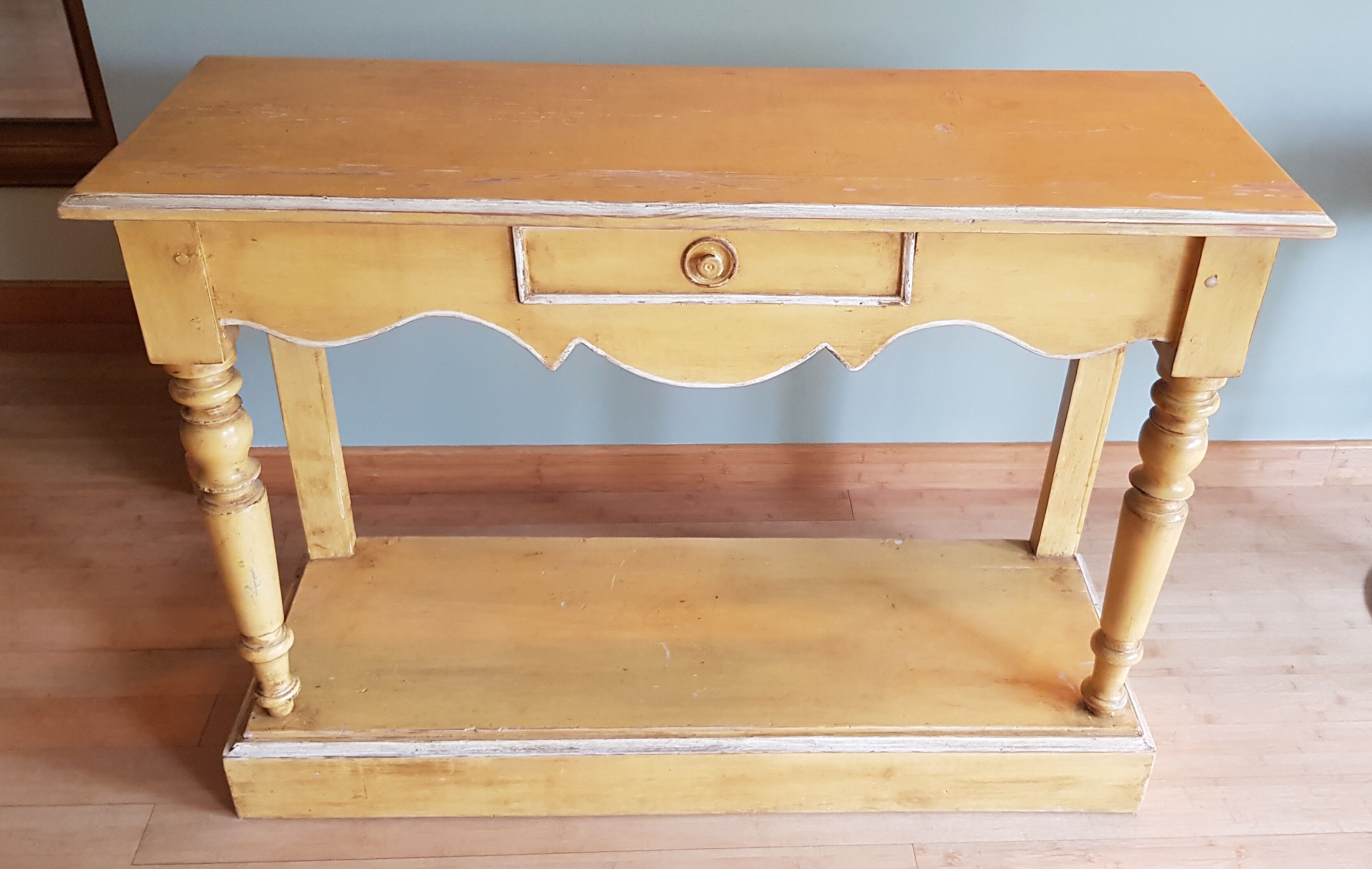 Provencal console with 1 drawer