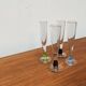 German Champagne Glasses by Regina Kaufmann for Glashagen Hütte, Set of 4