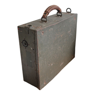 Valise de rangement militaire ancienne