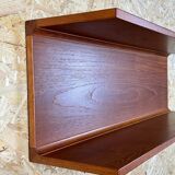 60s 70s teak wall shelf shelf Pedersen & Hansen Viby J. Denmark Design