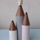 Lampe crayons en bois