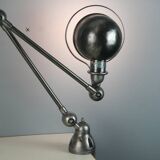 Jieldé desk lamp 2 arms 40cm industrial graphite vice Jean Louis Domecq vintage