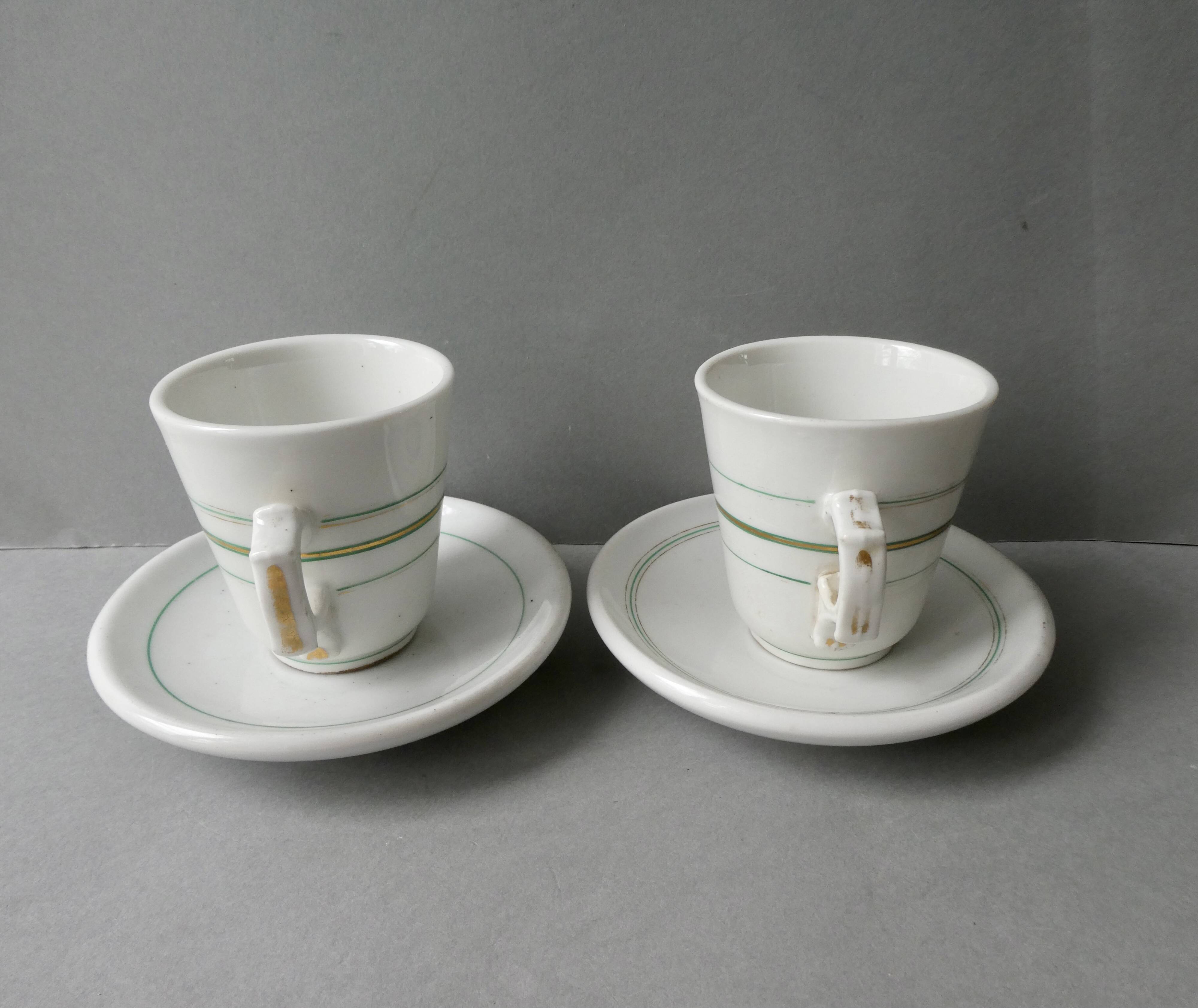 2 brulot cups Napoleon III period, 19th