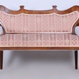Ensemble de sièges restauré en chêne Biedermeier, noyer, construction stable, Autriche, années 1840