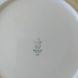 Oval plate in German porcelain from Bavaria
