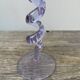 4 large, multicoloured, twisted champagne flutes