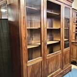 Important library stamped from the Louis Philippe period in mahogany / early