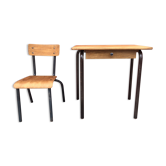 Vintage desk and chair for children between 3 and 5 years old