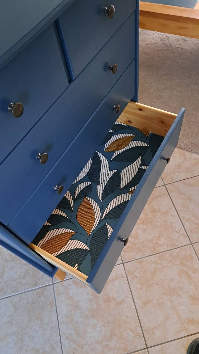 Rød Sødgren blue ganne chest of drawers