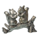 Silver-plated salt and pepper shakers "squirrel"