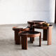 Set of 4 nesting tables by Gianfranco Frattini.