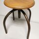 Set of 3 vintage stools of industrial style, medical office