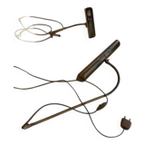 2 brass picture lamps